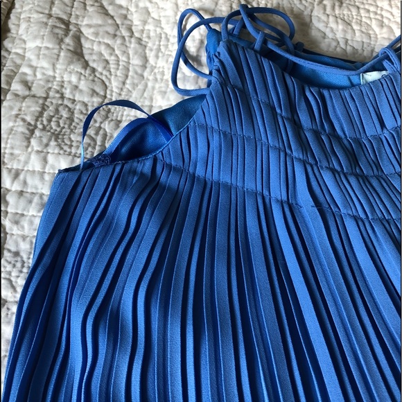 She & Sky Strappy Pleated Mini Dress - Picture 6 of 7